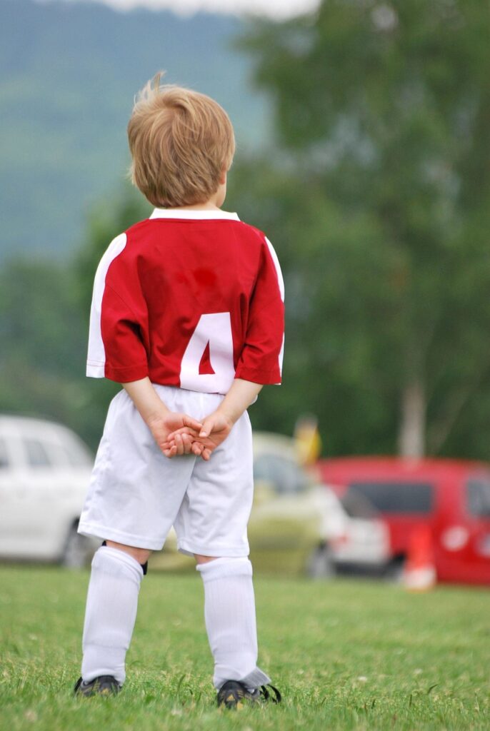 soccer, child, grass, nature, football player, soccer team, sports, goalkeeper, fans